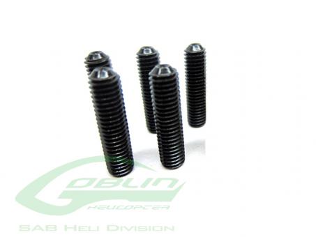 DIN 12.9 Cup Point Set Screws M4x15 (5pcs) - Goblin 500 