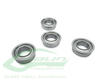 ABEC - 5 Flanged bearing  O5 x O13 x 4  / 4pcs - Goblin 420/500 