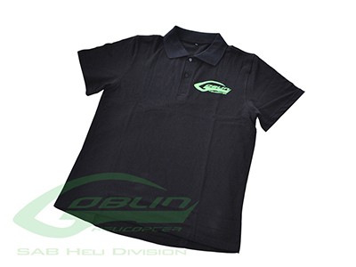 SAB HELI DIVISION Black Polo Shirt - Size L 
