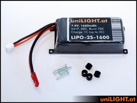 uniLIGHT LiPo Batterie 2S/1600mAh 