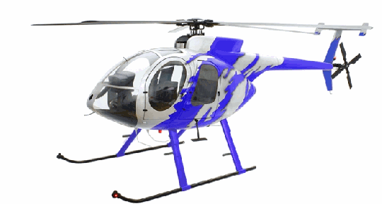 Hughes MD-500E G-Jive Blau 800 Superscale 