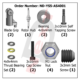 CYE Rotor Hub Set - Stingray 500 