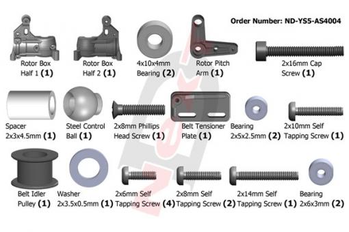 CYE Rotor Base Set - Stingray 500 