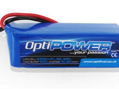 OptiPOWER 30C 4300mAh 6S LiPo 