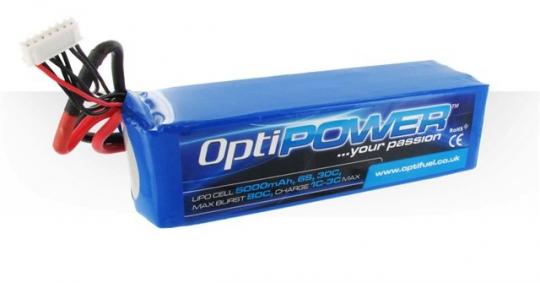 OptiPOWER 30C 5000mAh 6S LiPo 