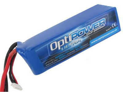 OptiPOWER 50C 5000mAh 6S LiPo 