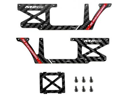 M2 EVO Fuselage Carbon panel set -rot 