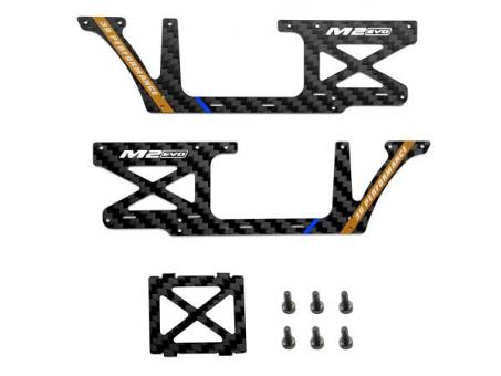 M2 EVO Fuselage Carbon panel set -white 