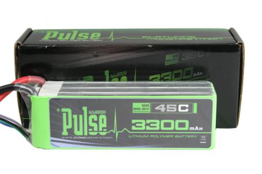 Pulse Lipo 3300mAh 45C 22.2V 6S1P ULTRA POWER SERIES 