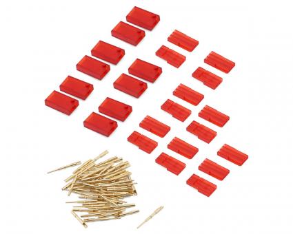 RCProPlus High performance Servo connector Set RED 10Paar 
