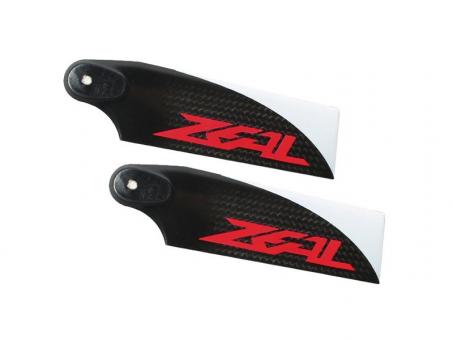 Carbon Fiber Zeal Tail Blades 62mm Orange 