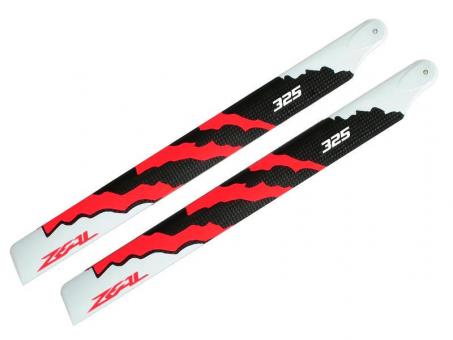 ZEAL Carbon Fiber main blades 325mm Energy Neon Orange 