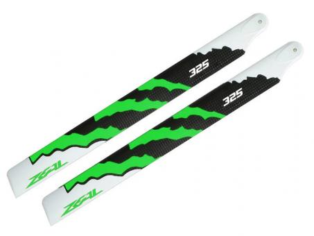 ZEAL Carbon Fiber main blades 325mm Energy (Green) 